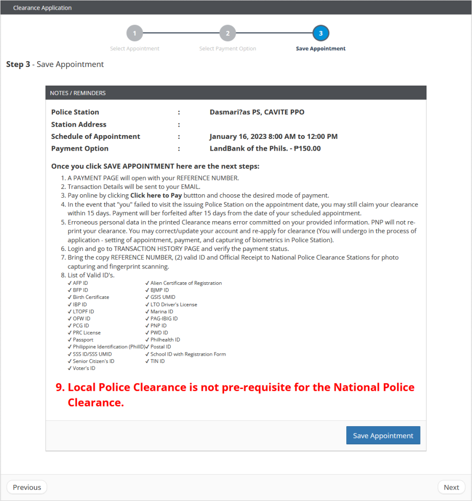 Appoinement Appoinement