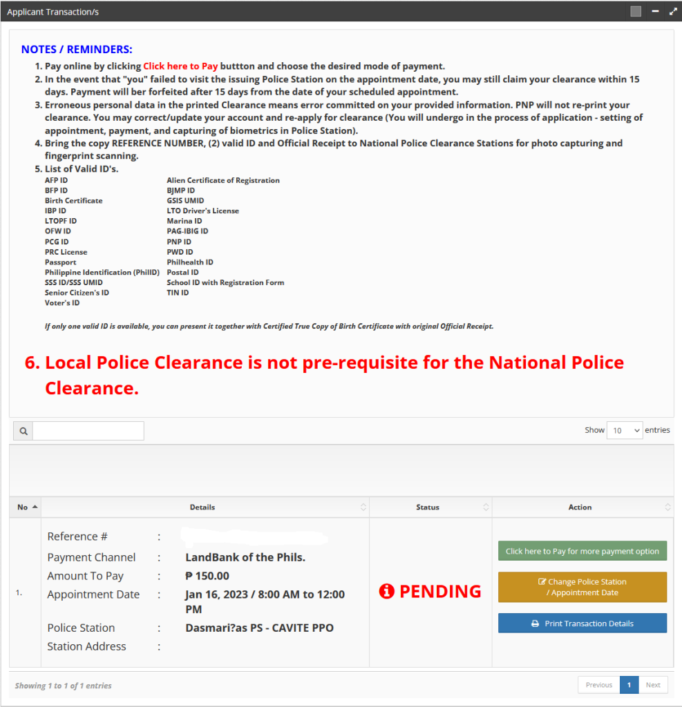 Pending Transaction Pending Transaction
